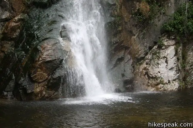 This 9.5-mile loop visits two peaceful creeks in sylvan canyons, passing a 60-foot waterfall and plenty of beautiful wilderness.