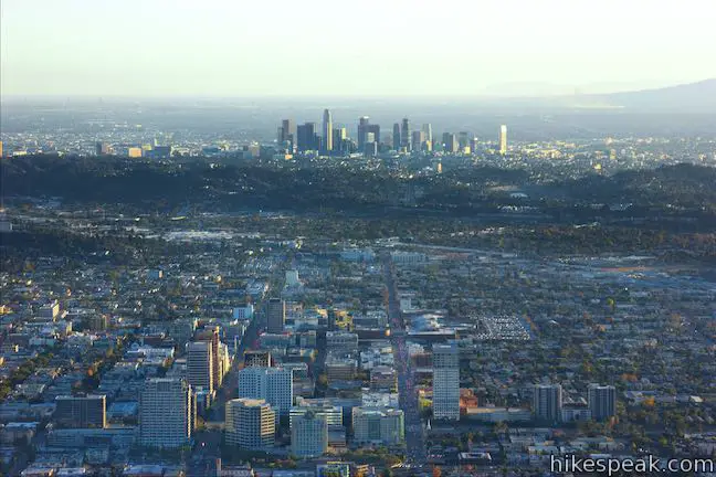 Downtown Glendale and downtown Los Angeles