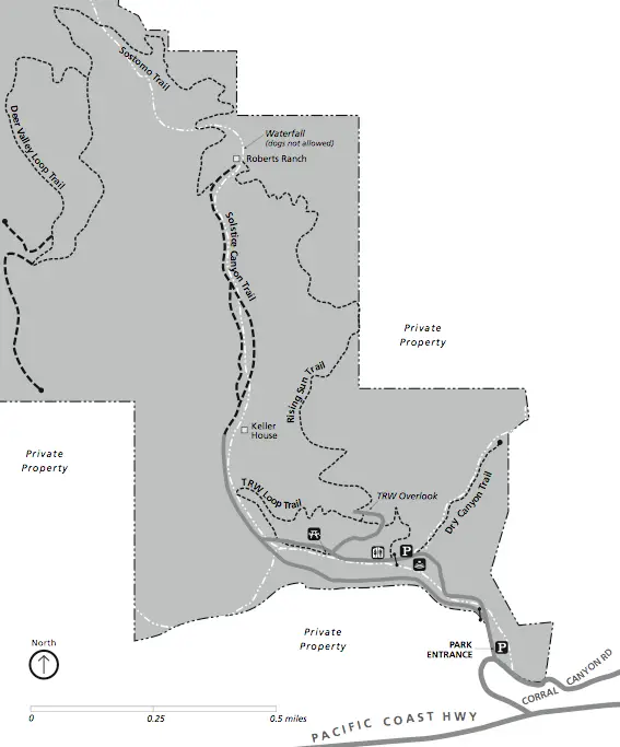 Solstice Canyon Map